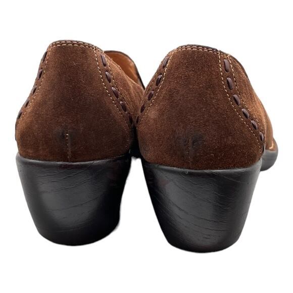 Softspots Dark Camel Color Womens Shoes Sz 8.5 Arch Support Leather Accents EUC - Picture 3 of 9